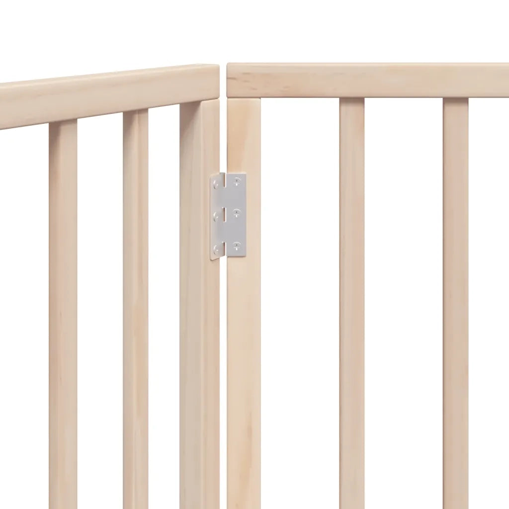 vidaXL Cancello per Cani Pieghevole 2 Pannelli 160 cm Legno di Pioppo