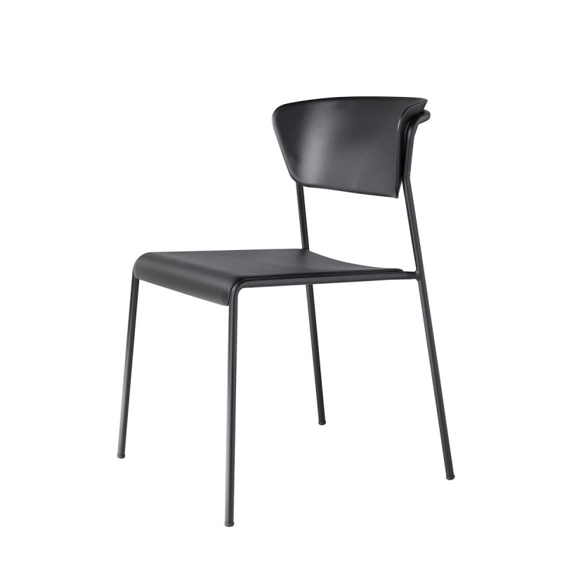 SET DA 4 SEDIA LISA TECNOPOLIMERO MADE IN ITALY SCAB DESIGN - NERO 80