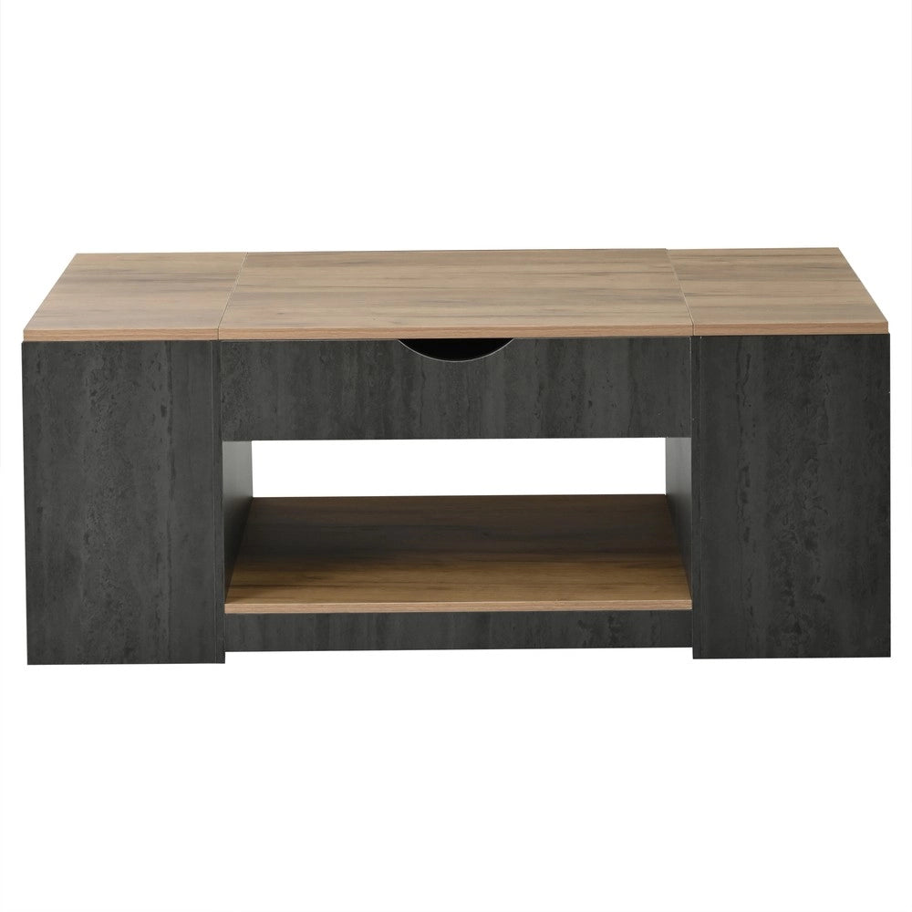 Tavolino da Caff¨¨ con Funzione Sollevabile ¨C MINIMAL ¨C Grigio, Design Moderno, 109.5 cm