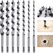 Set di 7 pezzi di spiraalboor in legno - Duraturo e versatile - Diametro 6 mm a 18 mm - Ideale per la lavorazione del legno - Adatto per professionisti e dilettanti.