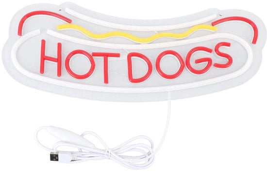 Segnale LED Decorativo per Fast Food - Materiale Acrilico - Leggero e Resistente - Illuminazione Neon