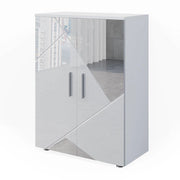 Vicco Mobiletto bagno Bianco lucido con inserti 60 x 81 cm