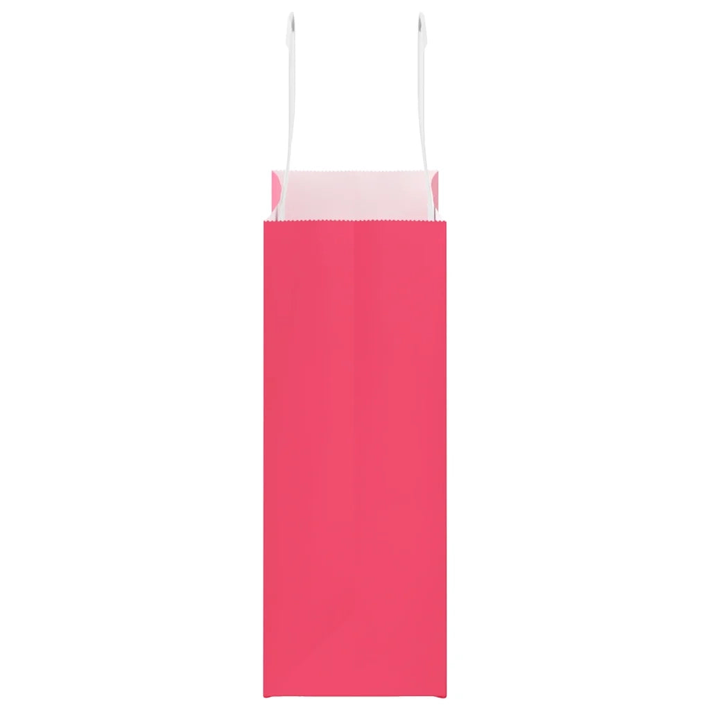 Sacchetti di Carta 50 pz con Manici Rosa 18x8x22 cm 4101880