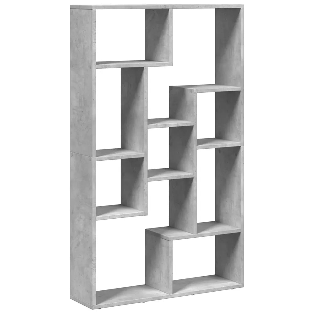 Libreria Grigio Cemento 72x20x120,5 cm in Truciolato 858159