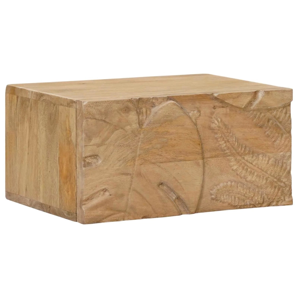 Comodino a muro fatto a mano Marrone Teak 40 x 30 x 20 cm 42020119
