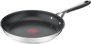 Pentola in acciaio inossidabile con rivestimento antiscivolo - Compatibile con induzione e 28 cm
