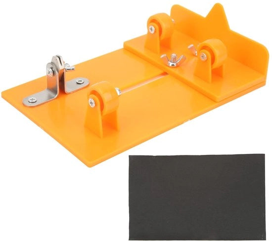 Taglierino per Vetro - Strumento per Tagliare Bottiglie di Vino/Birra/Jar - Carta Vetrata - PC/Materiale - Resistente ai Colpi - Inclusa la Guida - Taglierino per Vetro