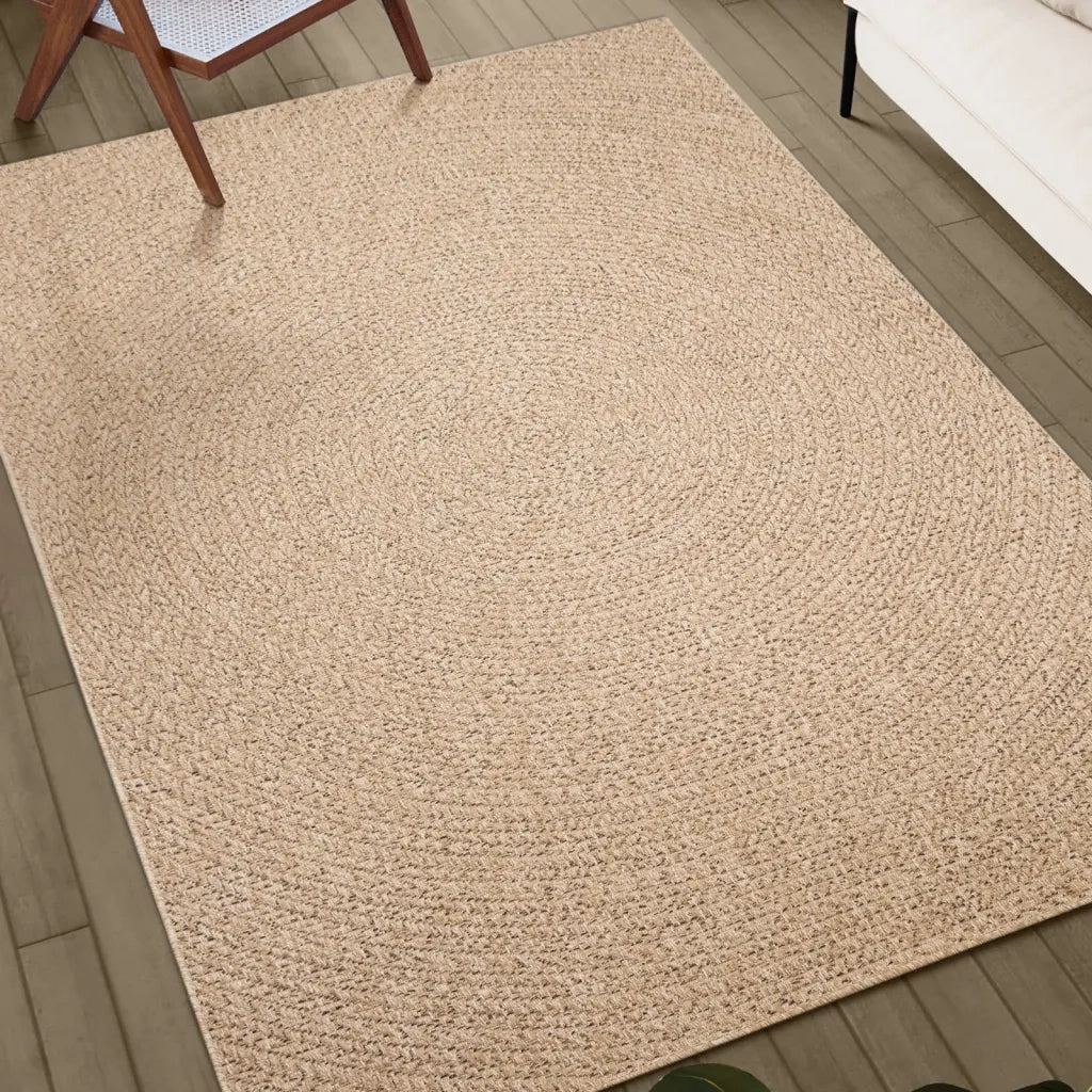 Tappeto ZIZUR 120x120 cm Aspetto Iuta per Interni ed Esterni 4006162