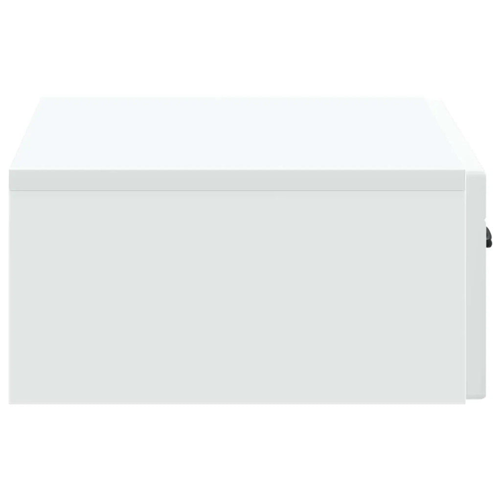 Tavolino da Parete Laterale Bianco 59 x 34,5 x 17 cm 898995