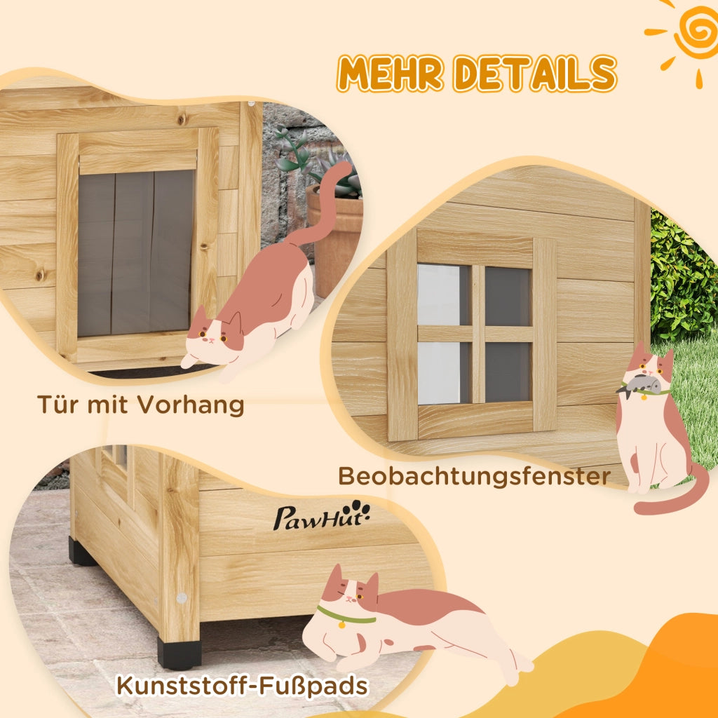 Casa per gatti ¨C zephmum ¨C 57x45x43 cm, Natur