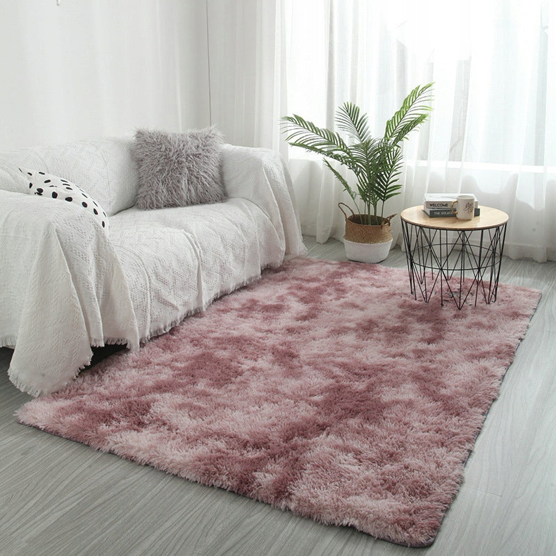 Tappeto rosa peluche shaggy 150x100 cm