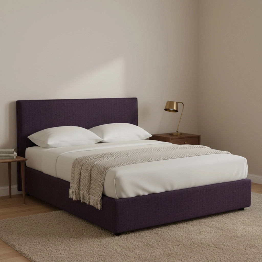 Carlisle, Letto Piazza e Mezza Sfoderabile Made in Italy, Viola