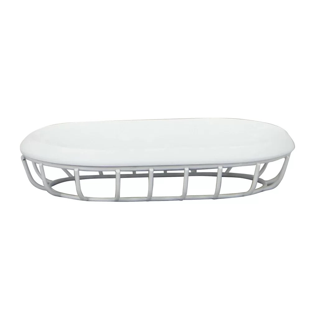 Porta sapone bianco - serie grid