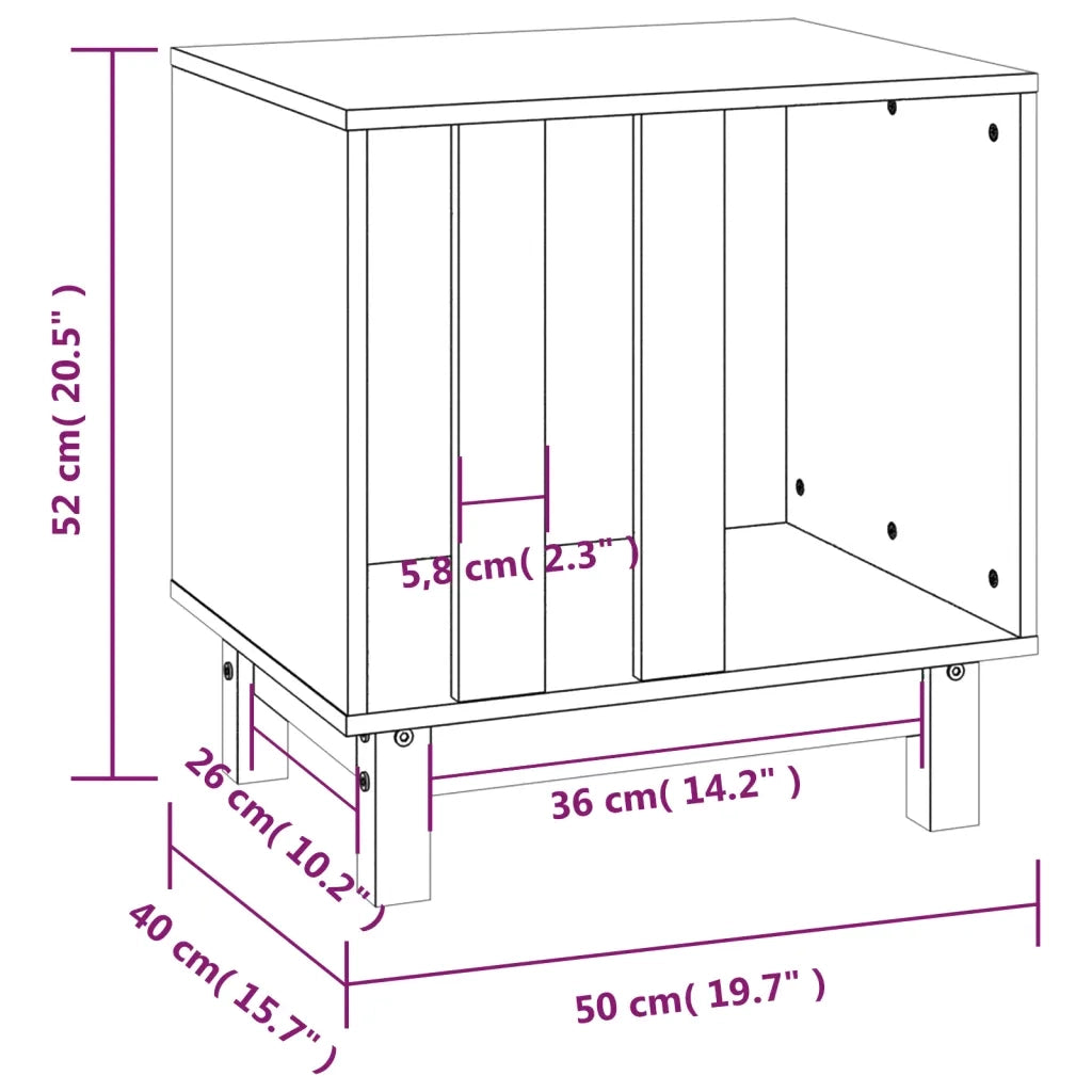 Casetta per Cani 50x40x52 cm in Legno Massello di Pino cod mxl 65960