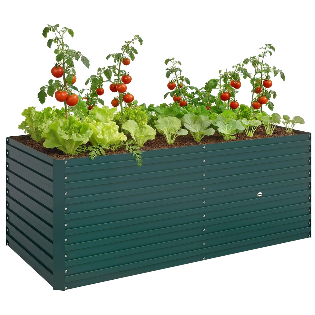 Fioriera Rialzata Rettangolare per Giardino ¨C Zephmum ¨C Verde 160x80x60cm