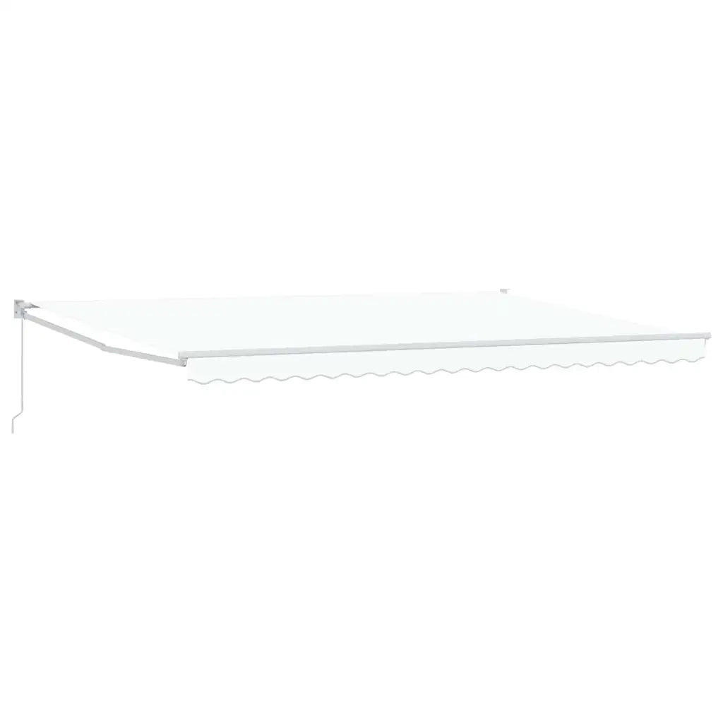 Tenda da Sole Bianco 500 × 300 cm Poliestere e Metallo 3331359