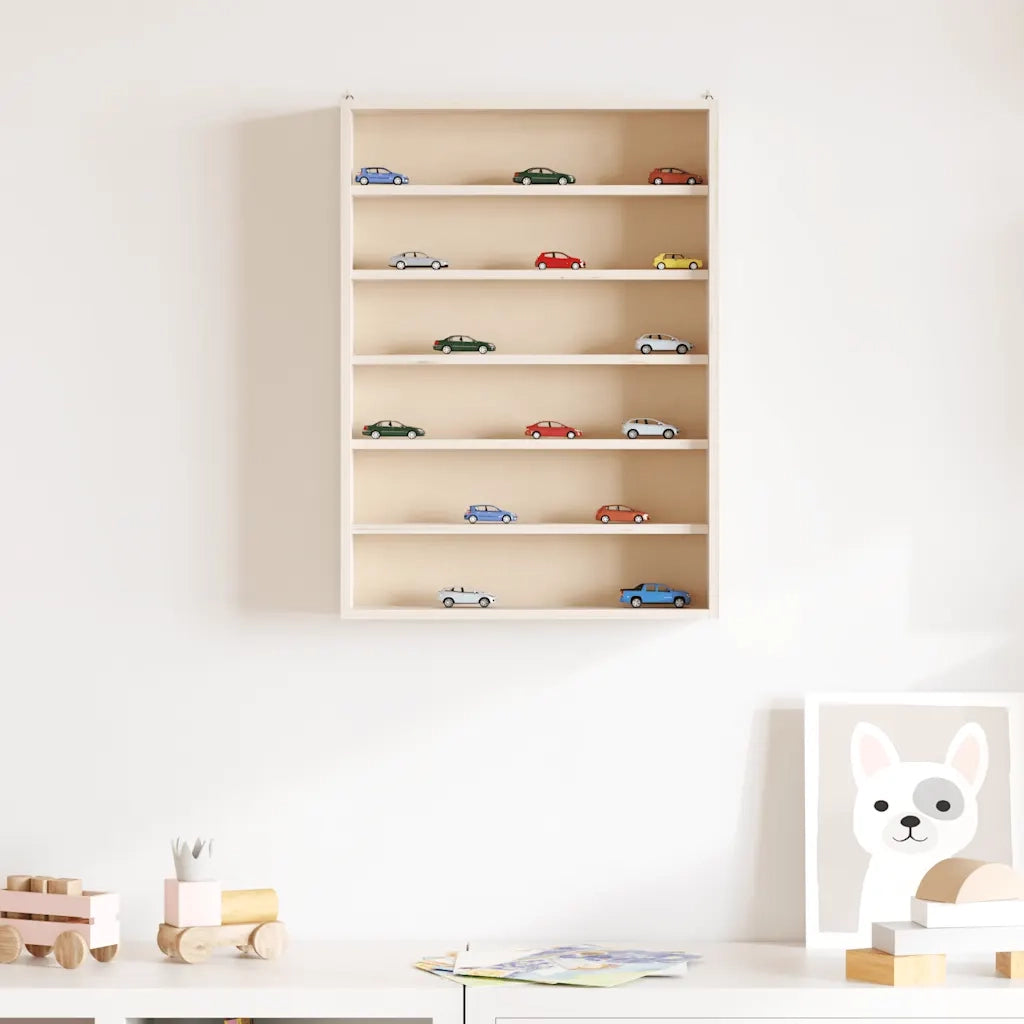 Teca da Collezione in Legno con 6 Ripiani 40x8,5x55 cm CFW3186507