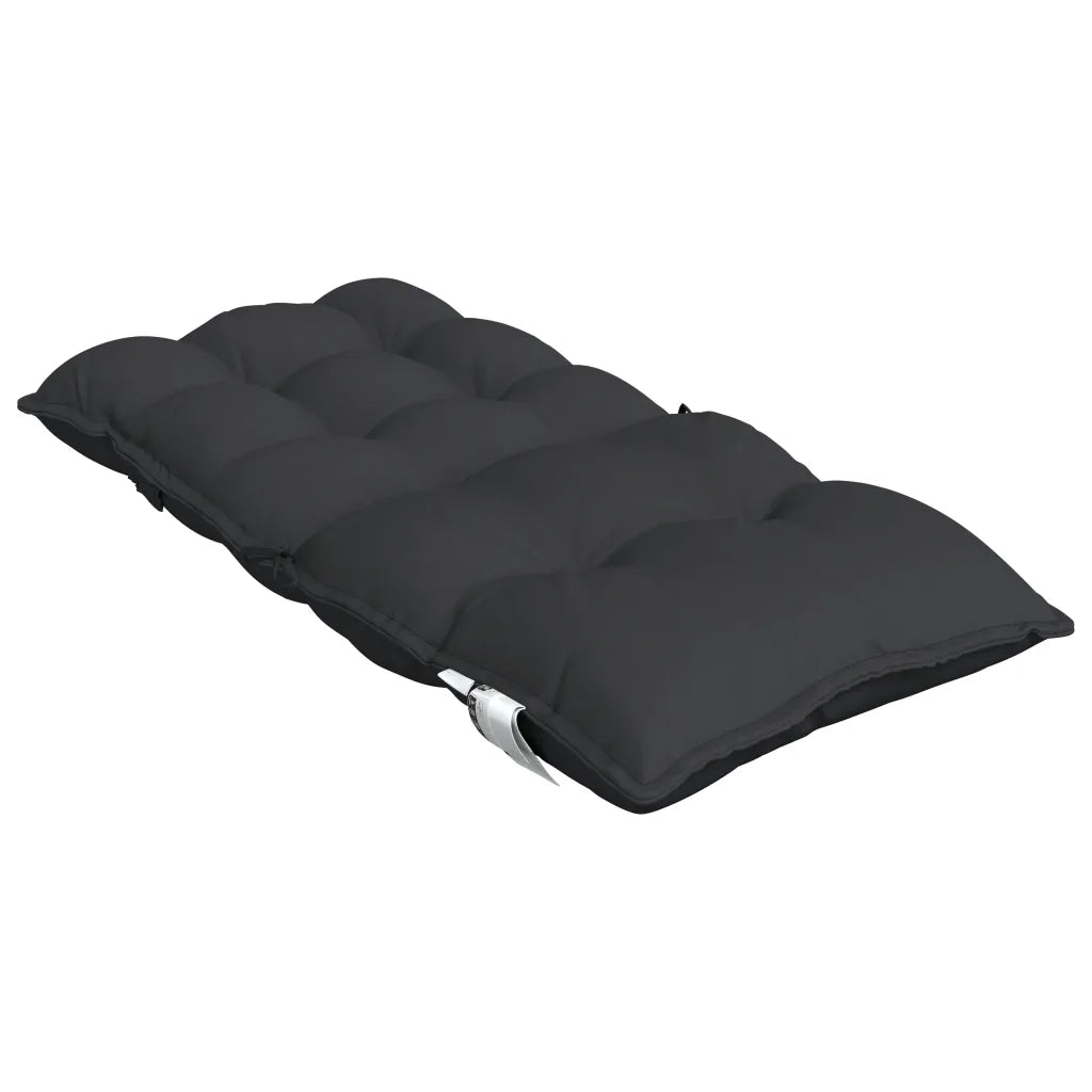 Cuscini per Sedia Schienale Basso 6 pz Neri in Tessuto Oxford 377694