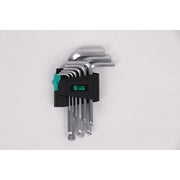 C SET 9 CHIAVI ESAGONALI TESTA SFERICA CRV STD- 6,0 confezione