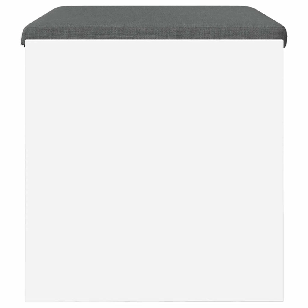 Panca per ingresso con cuscino-Sgabello-Panca da Corridoio Bianco 63 x 38 x 40 cm