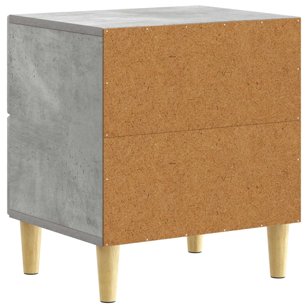 Comodino Grigio Cemento 43 x 34,5 x 48 cm Legno ingegnerizzato 894991