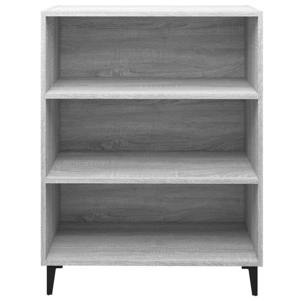 Buffet credenza cassettiera armadio mobile contenitore organizer cucina soggiorno rovere Sonoma 69,5 x 32,5 x 90 cm legno ingegnerizzato grigio 02_0036428