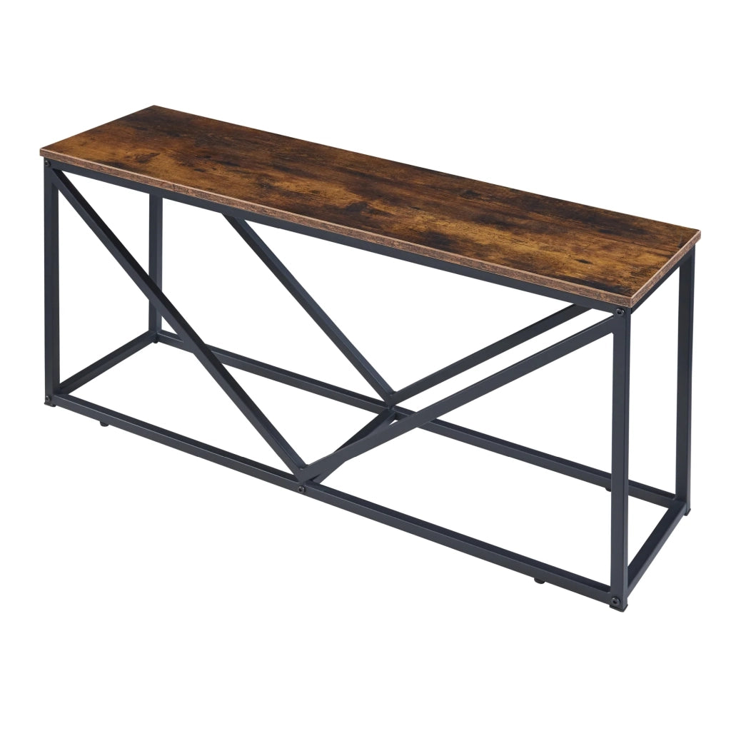 Portalegna da interno 50 x 100 x 30 cm effetto legno scuro nero 03_0010494