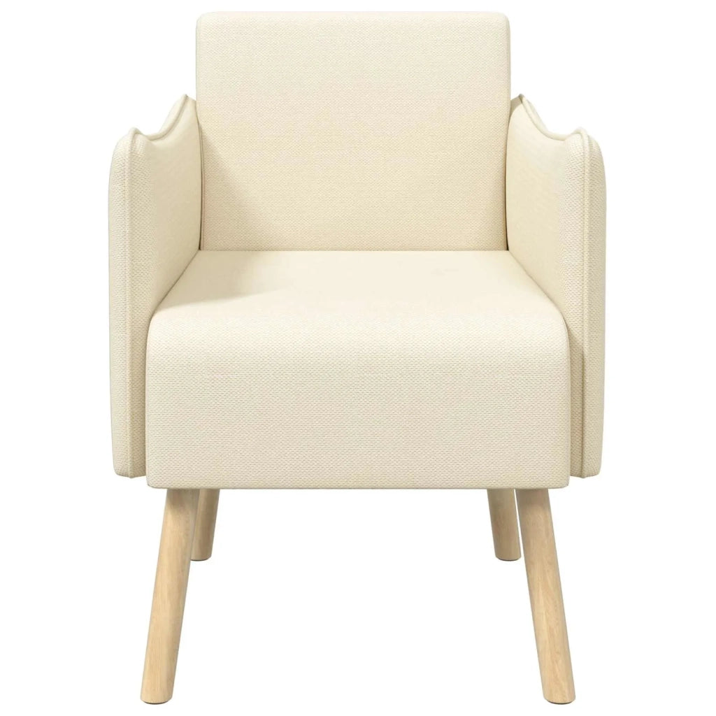 Sedia d'accento Crema Velluto a grana fine 42044842
