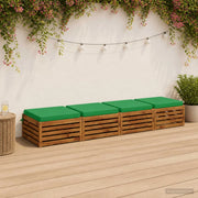 Cuscini per Sedia in 4 Pezzi SOEST 4 pz 100% Poliestere Verde 944916