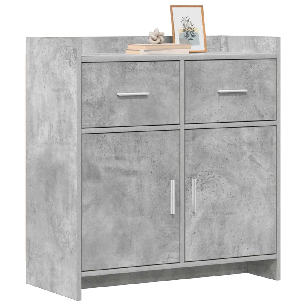 Credenza Grigio Cemento 75 x 36 x 80 cm Legno ingegnerizzato 8011118
