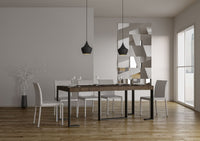 Consolle Allungabile 90-196x40x77 cm in Nobilitato Marrone