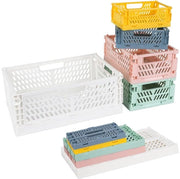 Set di archiviazione pieghevole multifunzionale da 5 pezzi - colori macarone - PP plastica