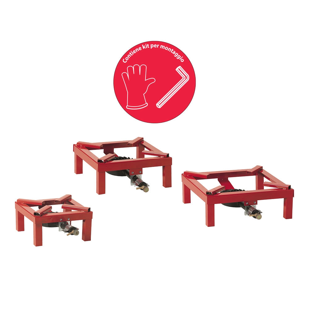 FORNELLONE A GAS 'EXTRA' cm 45 x 45- 2 pezzi  - PALUMBO