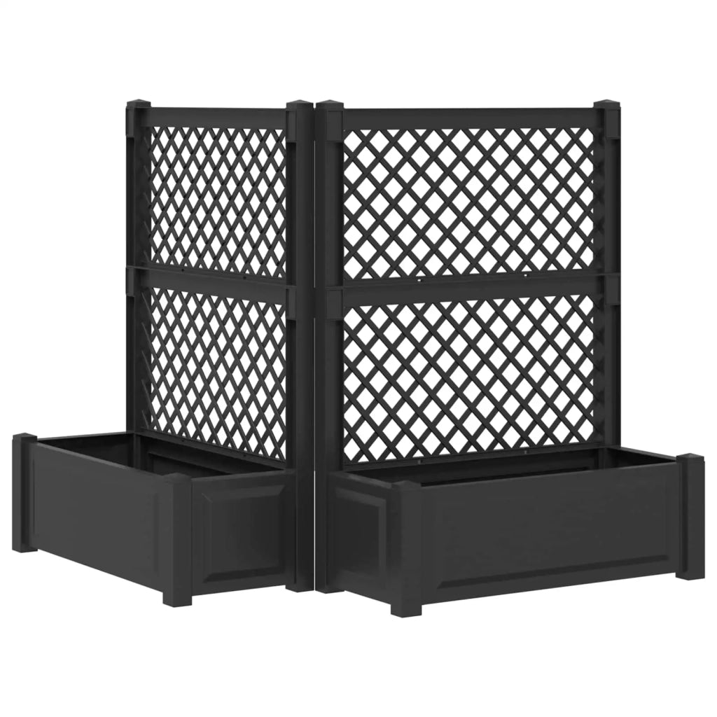 Vaso Grande con Direzione 2 pcs Antracite 143 x 143 x 133,5 cm