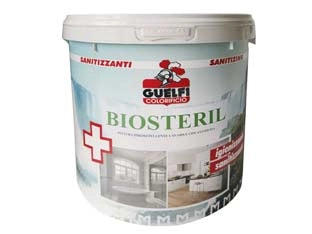 Lavabile Idrorepellente Biosteril per Interni Guelfi 14 l Bianca