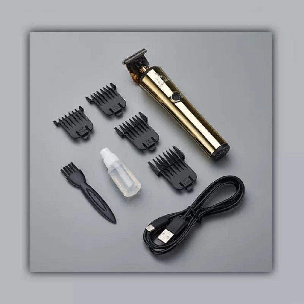 Trade Shop - Tagliacapelli Elettrico Da Uomo Batteria Ricaricabile Con Display A Led Q-tf202 -
