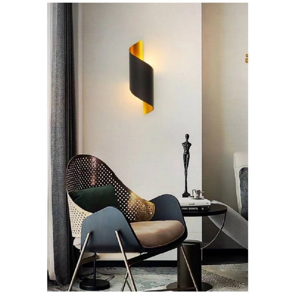 Trade Shop - Applique Da Parete Led Attacco G9 Doppia Luce Lampada Design Moderno Spirale E53 -