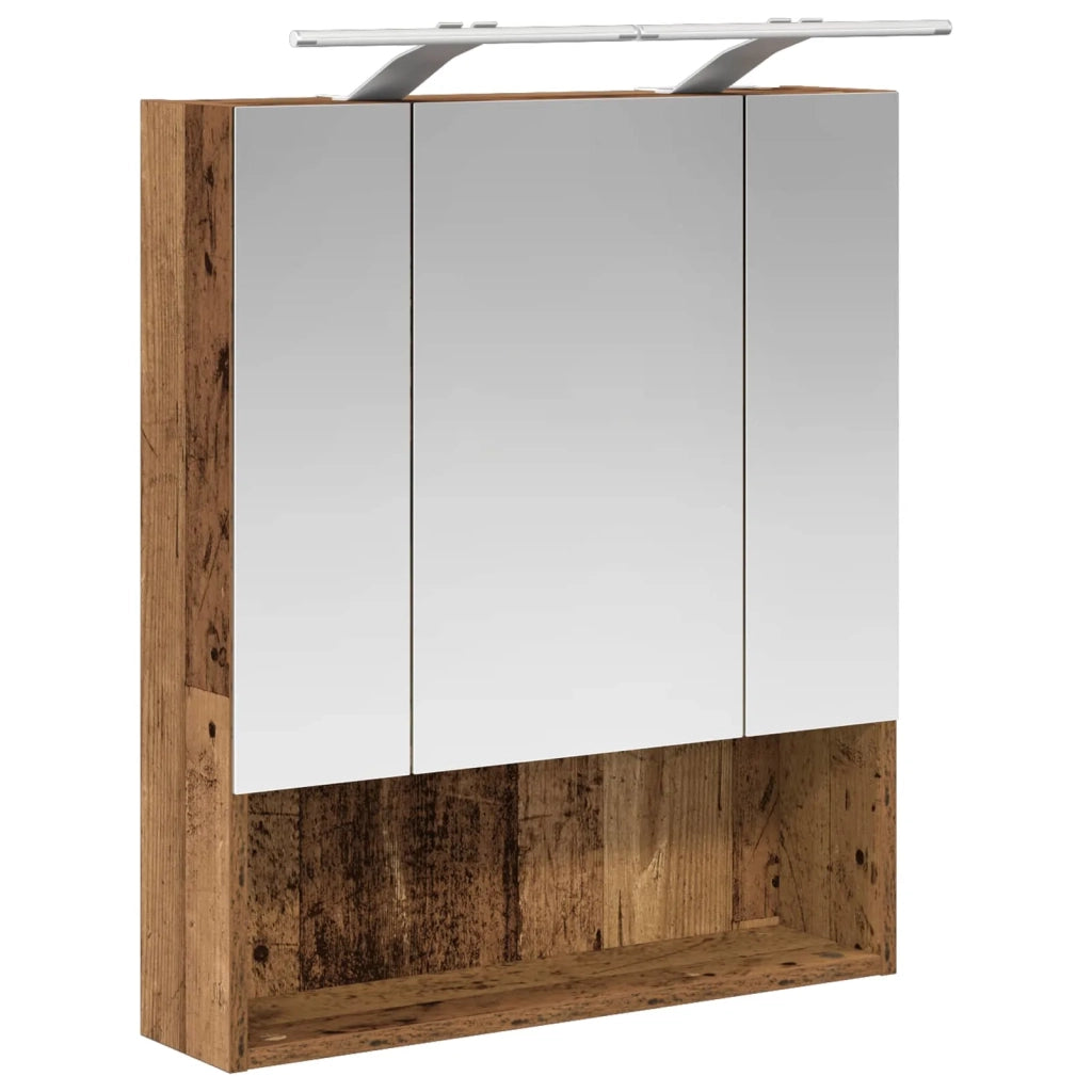 Mobiletto per specchio da bagno Legno vecchio 60 x 14.5 x 70 cm