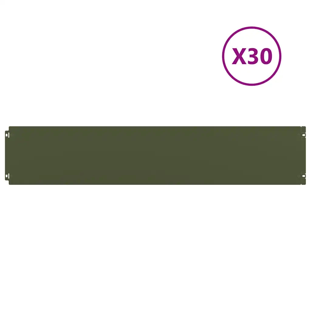 Bordura per Prato 30 pz 20 x 103 cm Acciaio laminato a freddo 860163