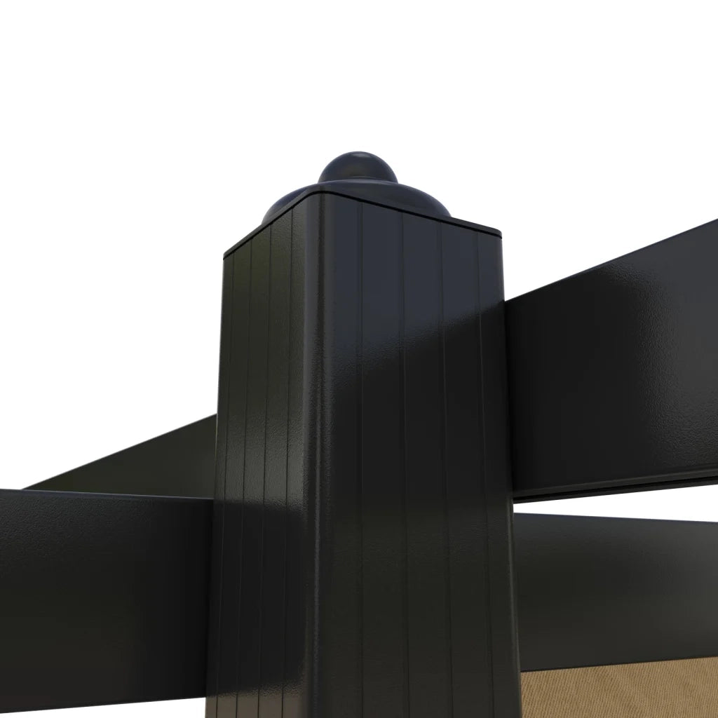 Pergola da Giardino con Tetto Retrattile 3x3 m Tortora 318536