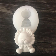 Mold per torta in silicone a forma di leone tridimensionale - Mousse e fondant DIY - Mold per gesso artigianale