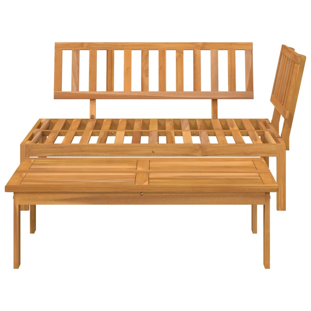 Salotto da Giardino-Set Divani Pallet da Giardino 2pz in Legno Massello di Acacia 233762