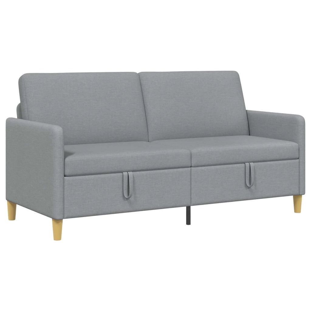 Divano con Storage Grigio Chiaro 172 x 78 x 87 cm Poliestere 42036947