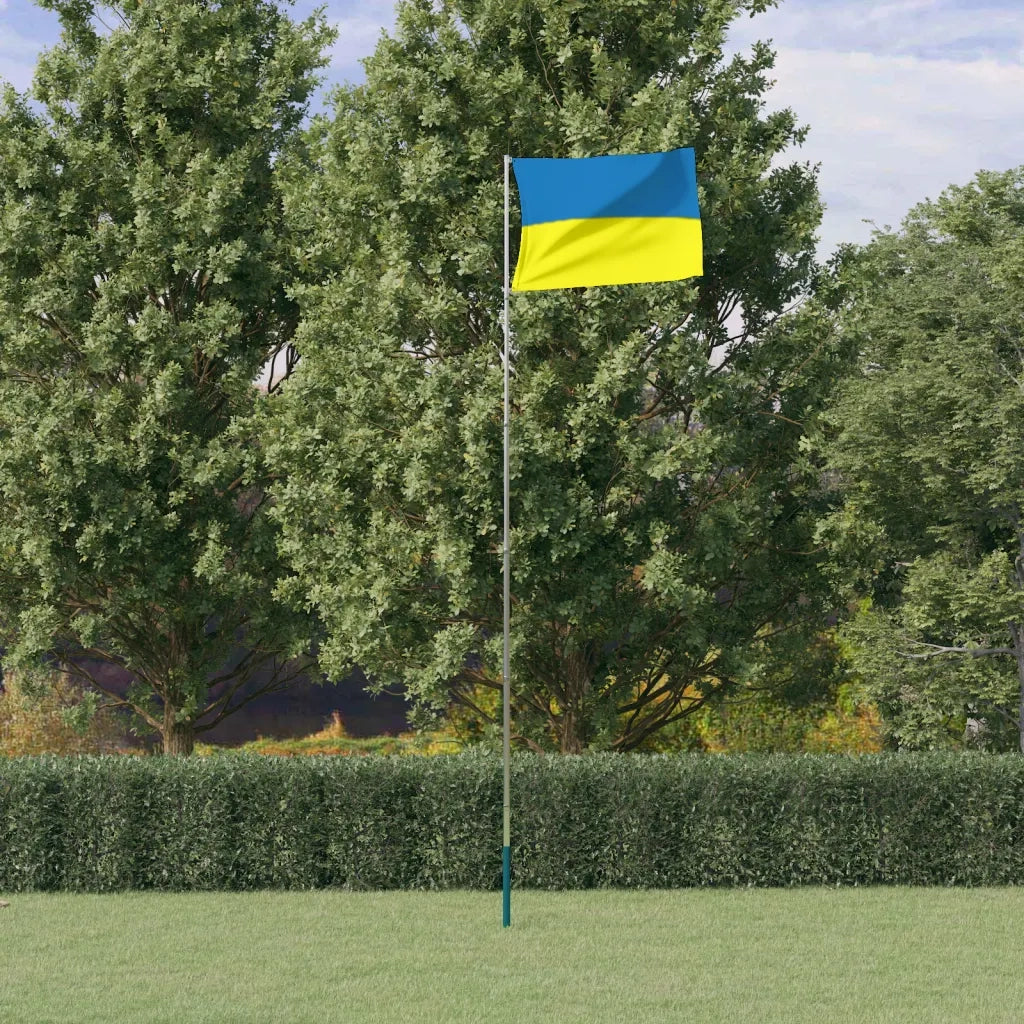 Asta e Bandiera Ucraina 5,55 m Alluminio CFW7711895