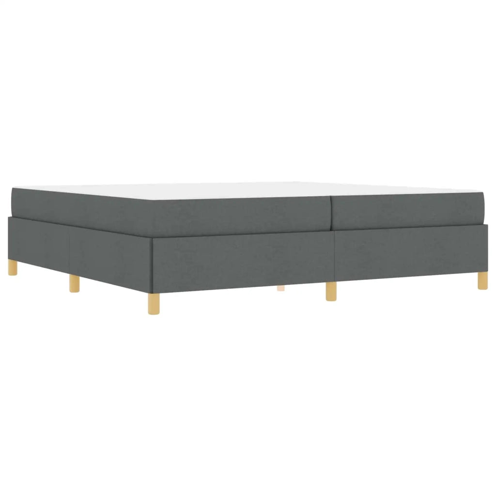 Struttura del letto Grigio scuro 200 x 200 cm Tessuto 3398963