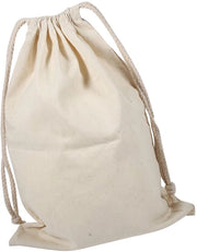 Borsa di cotone con cinturino - Contenitore di stoccaggio con cinturino per viaggi e uso domestico, 22x28cm, 1 pezzo