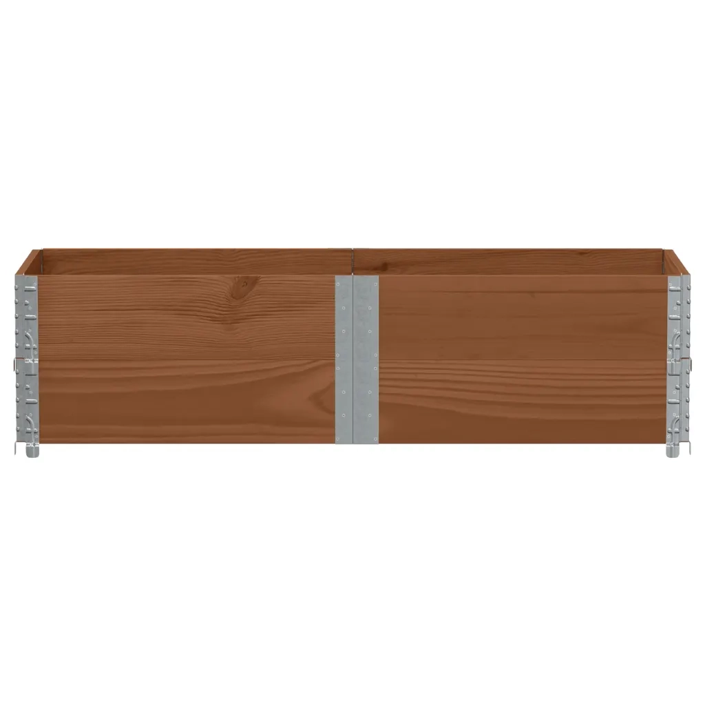 Poggiapiedi da Giardino Marrone 150x50cm Legno Massello di Pino 3295410