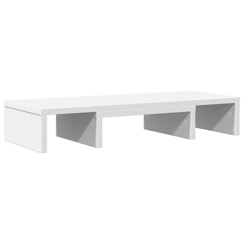 Supporto per monitor mobile da scrivania regolabile legno ingegnerizzato bianco 02_0044965