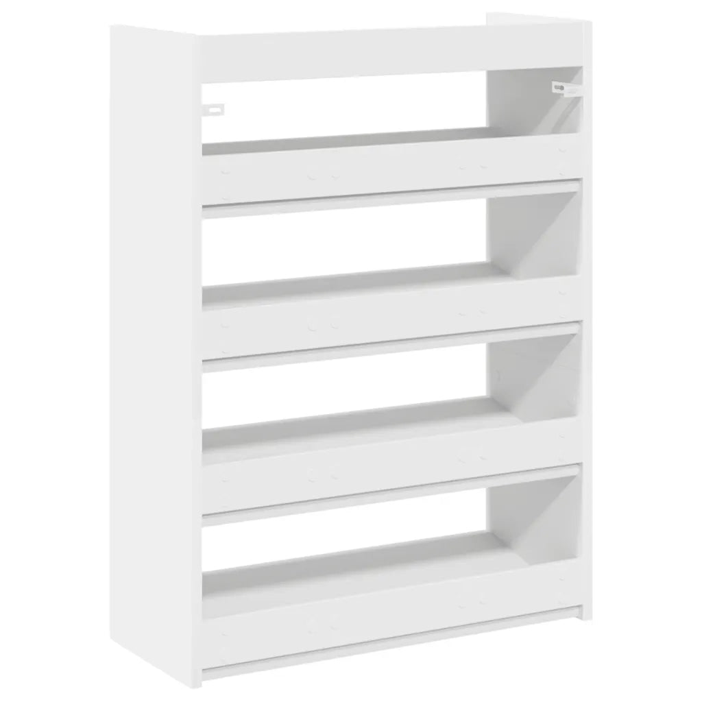 Scarpiera Bianca 60x25x81 cm in Legno Multistrato 859878