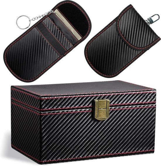 Scatola Faraday - Protezione RFID per Auto - Scatola Faraday per Chiavi di Accensione - Scatola Faraday - Borsa Faraday